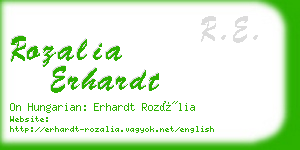 rozalia erhardt business card
